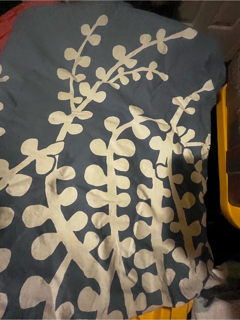 Blue and White Patterned 100% cotton F/Q size Duvet cover/ Firm Price